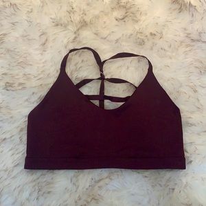 Large Maroon Nike Sports Bra